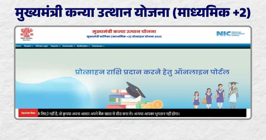 mukhymantri kanya utthan yojana inter pass